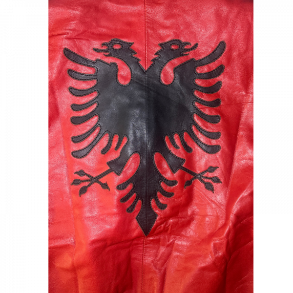 Lederjacke Albania // rot – Bild 3