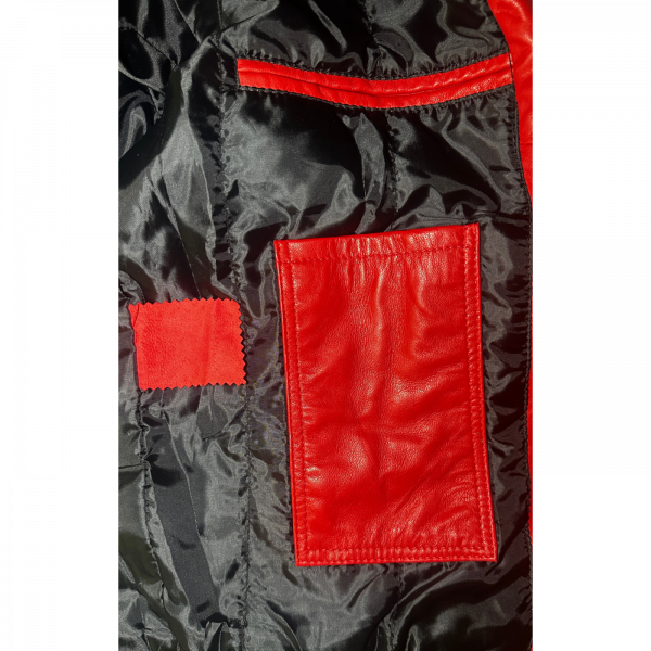 Lederjacke Albania // rot – Bild 5