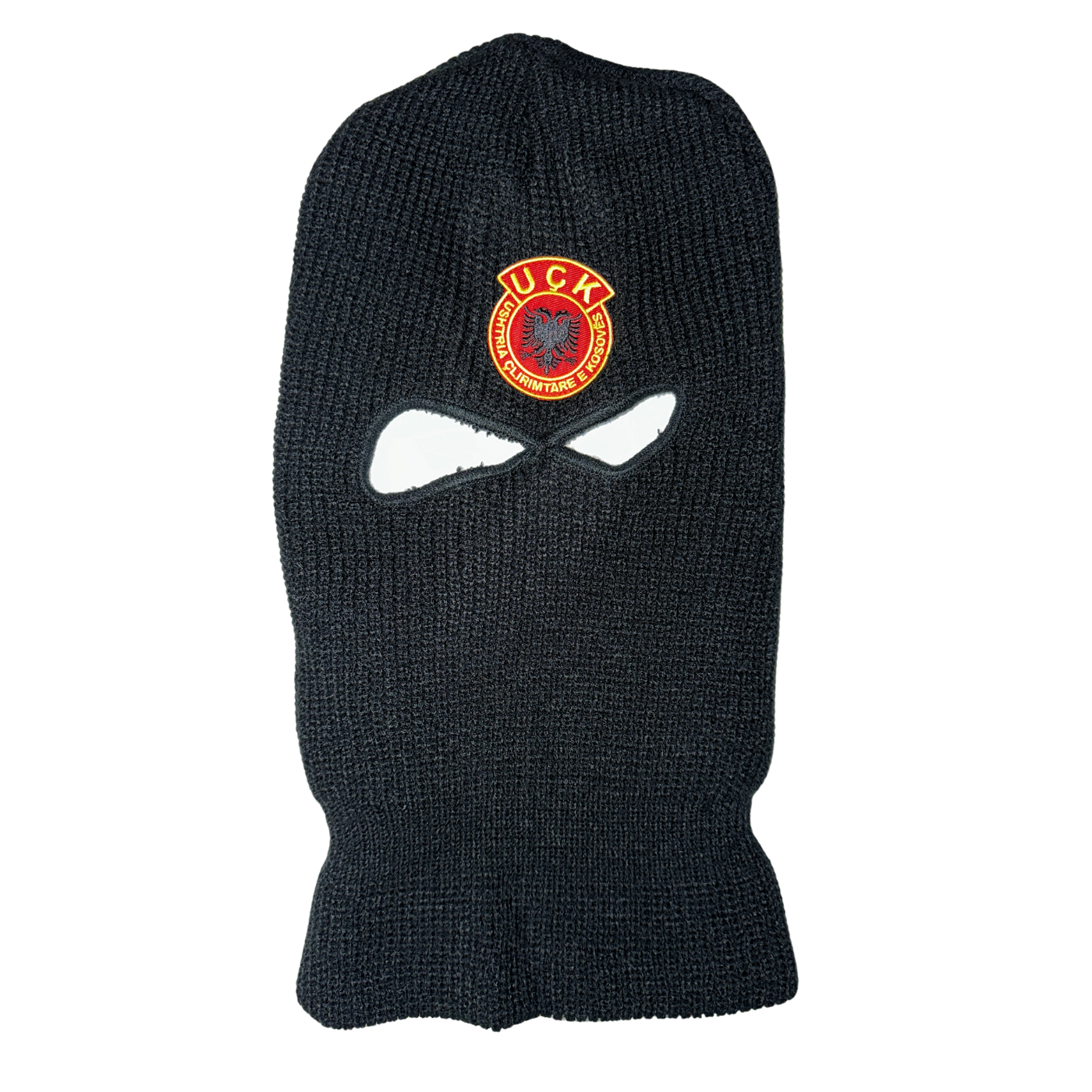 Sturmmaske UÇK // schwarz 2-Loch