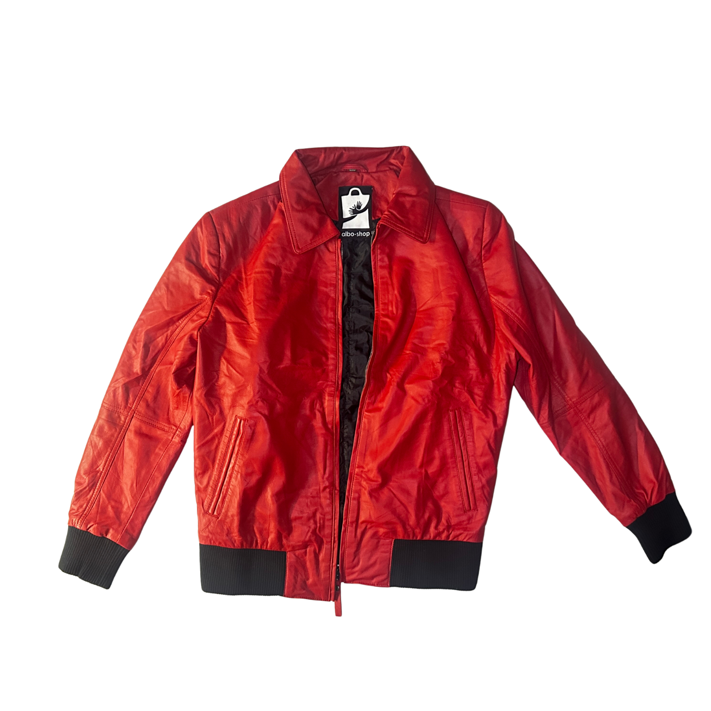 Lederjacke Albania // rot – Bild 2