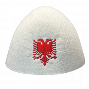 Mütze Plis Shqiponja // bestickt rot