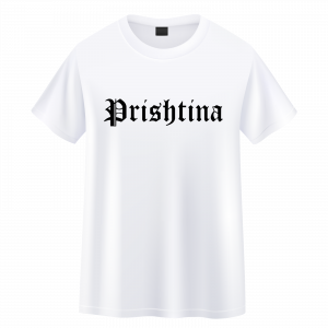 T-Shirt "01 PRISHTINA" // weiß