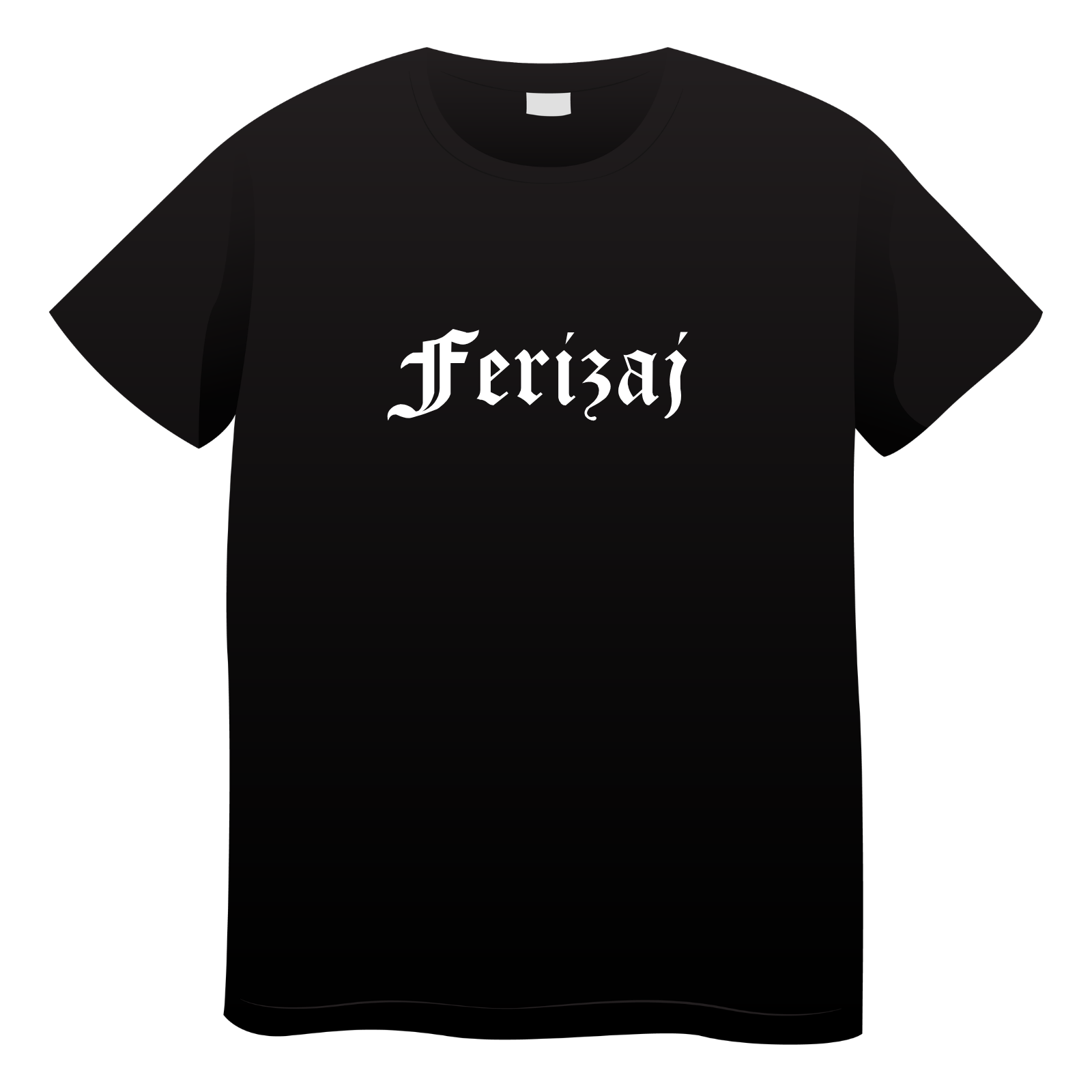 T-Shirt "05 FERIZAJ" // schwarz