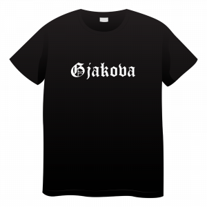 T-Shirt "07 GJAKOVA" // schwarz