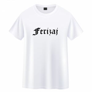 T-Shirt "05 FERIZAJ" // weiß