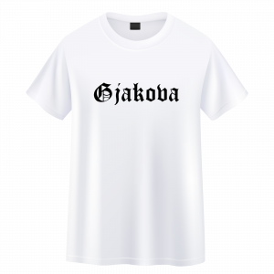 T-Shirt "07 GJAKOVA" // weiß
